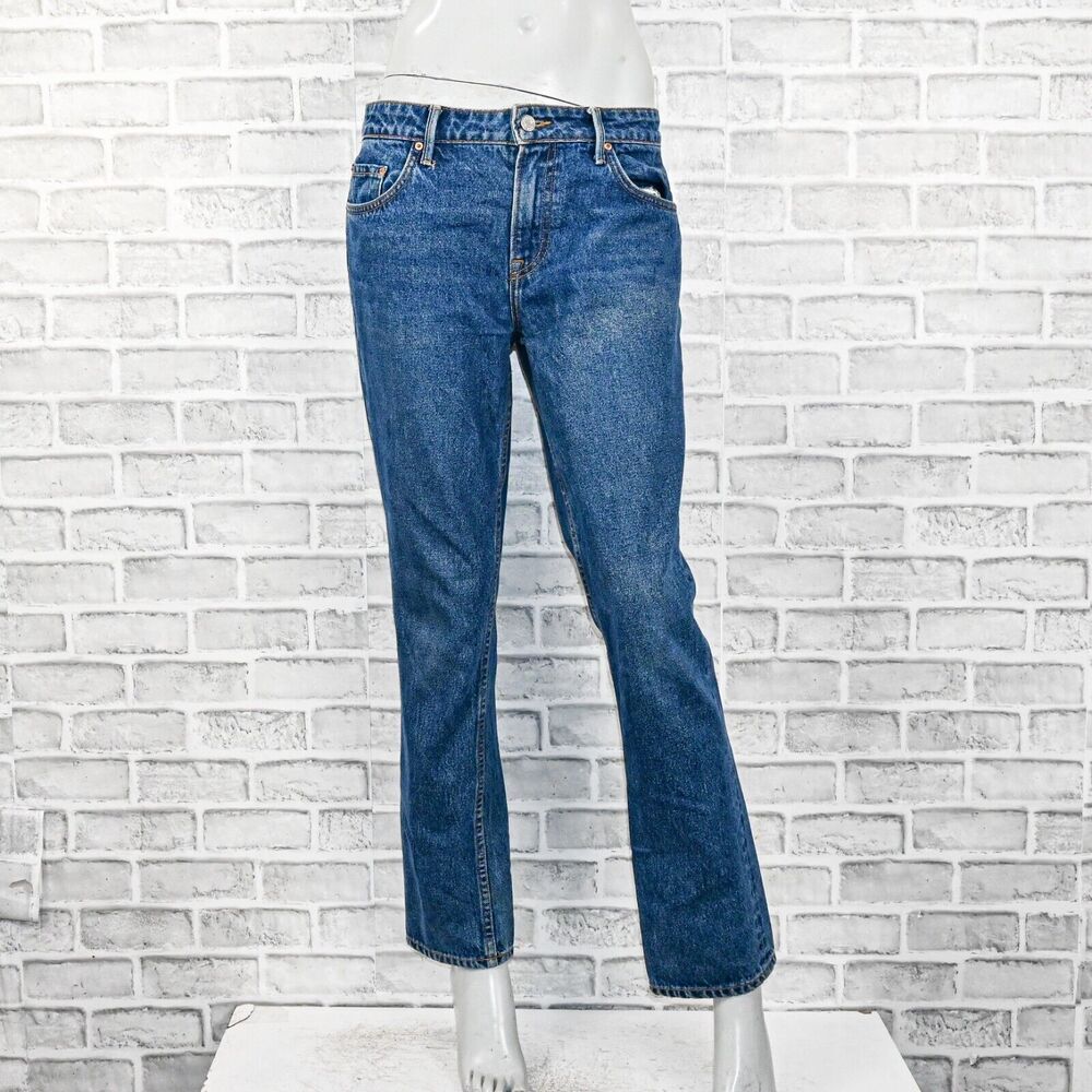 GRLFRND Women's The Kate Low Rise Slim crop Denim Jeans size 26